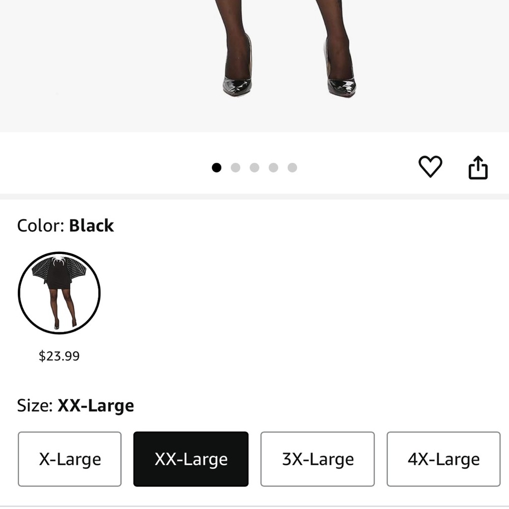 Woman’s spider costume